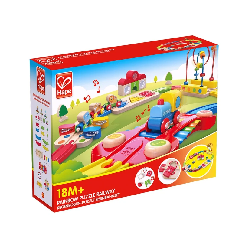 Hape Rainbow Puzzle Railway
