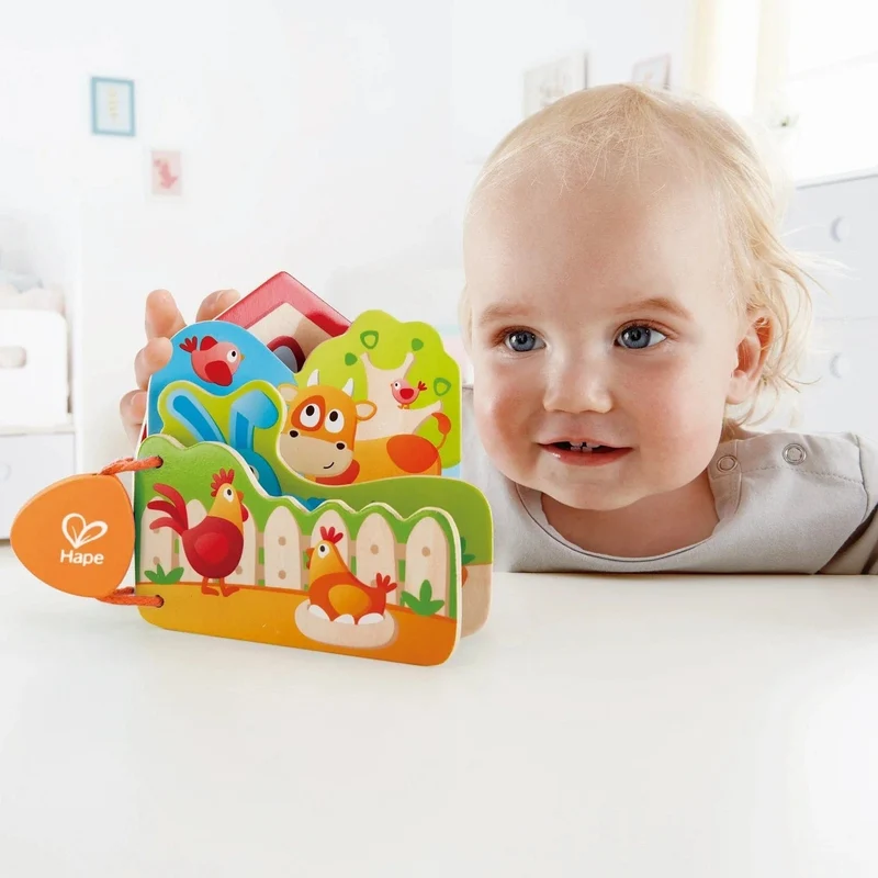 Hape Farm Animal Book