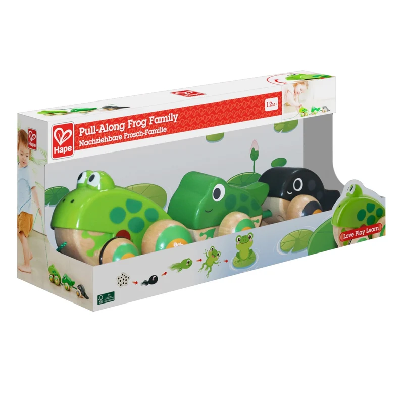 Hape Pull-Along Frog Family
