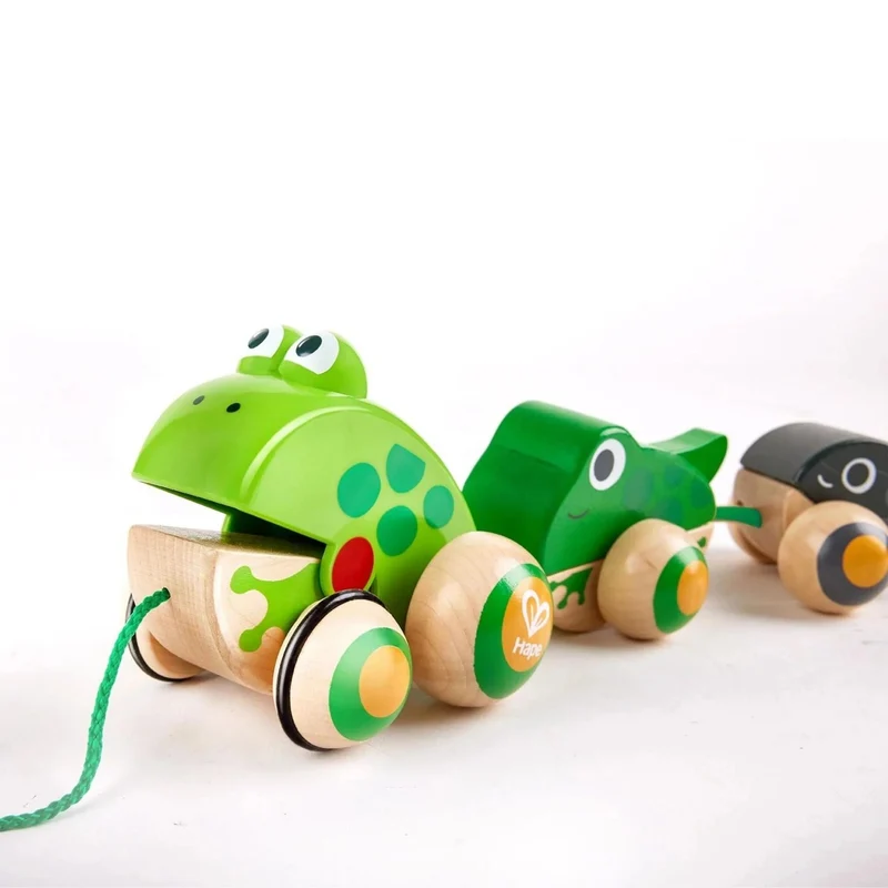 Hape Pull-Along Frog Family