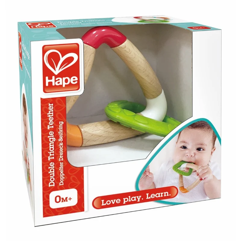 Hape Double Triangle Teether - with tag