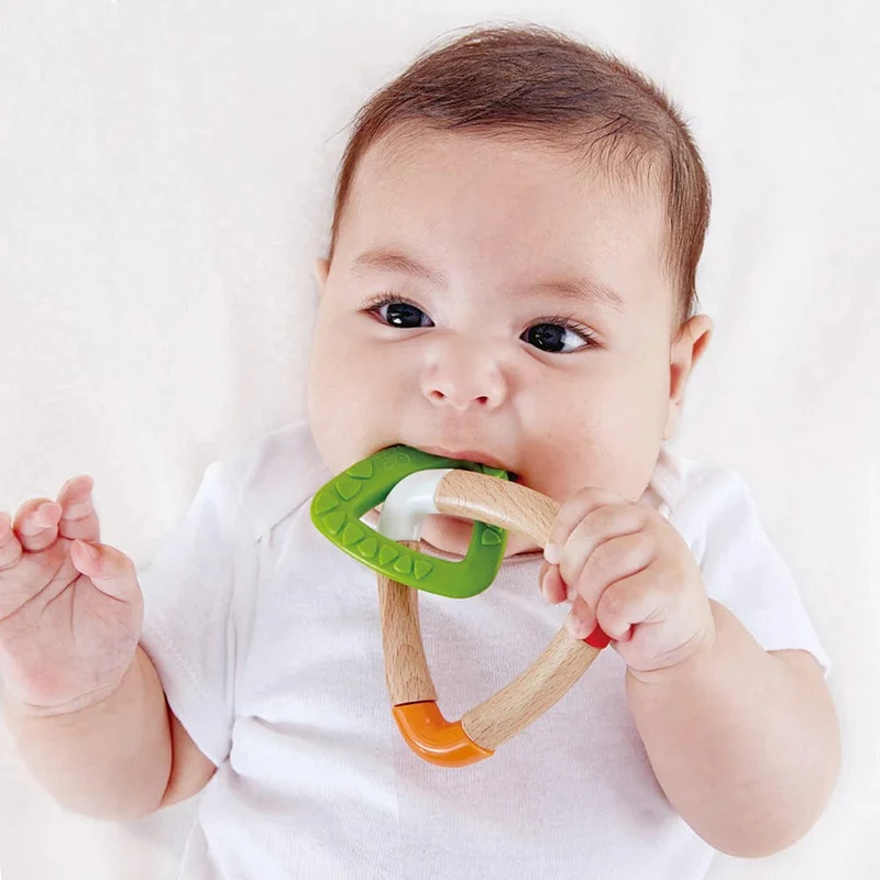 Hape Double Triangle Teether - with tag