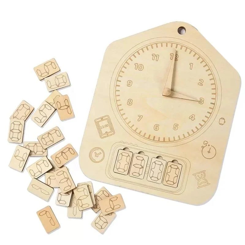 Woody Buddy - Learning Clock - Natural