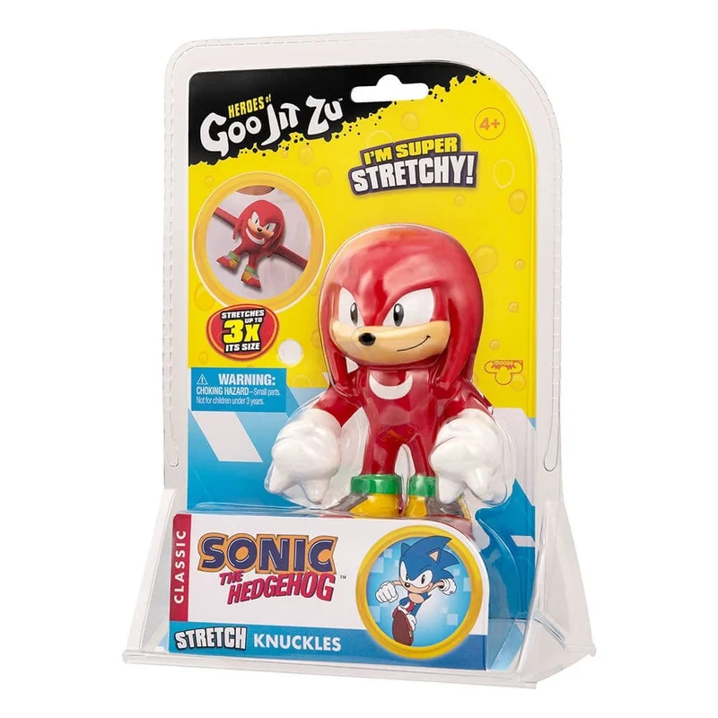 Heroes of Goo Jit Zu Stretch Sonic the Hedgehog Knuckles Goo Figure