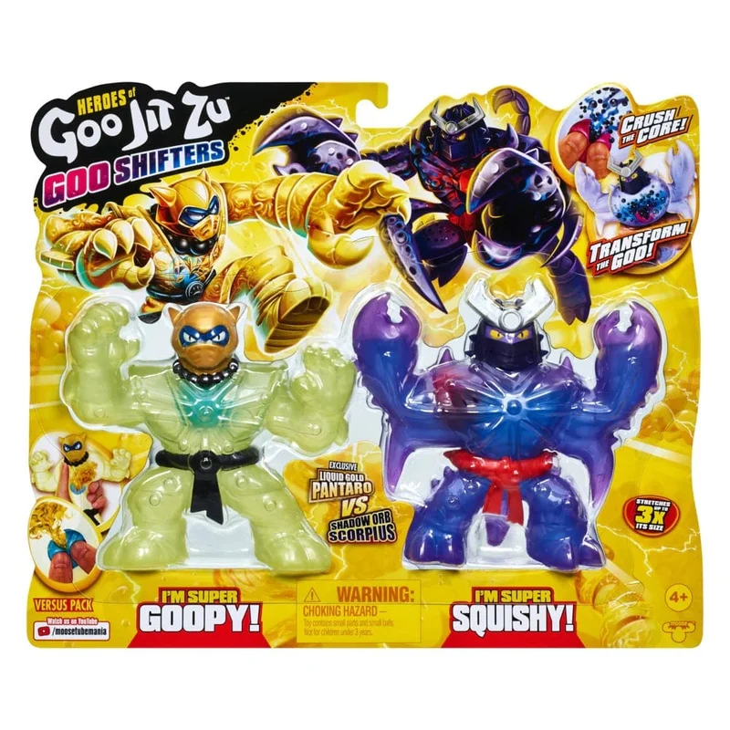 Heroes of Goo Jit Zu Goo Shifters S7 Versus Pk - Liquid Gold Pantaro Vs Shadow Orb Scorpius