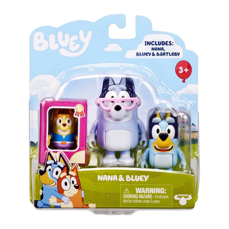 Bluey 2 Pack Figures Dress Up - Nana & Bluey