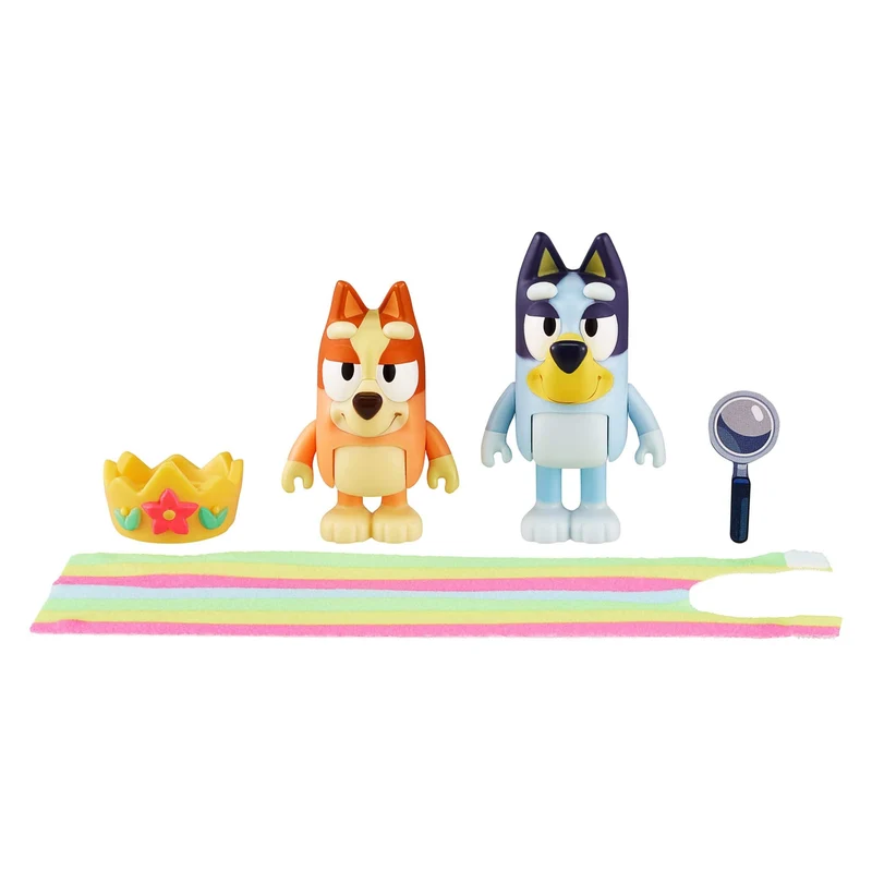 Bluey 2pk Figurine - Queens - Bluey And Bingo