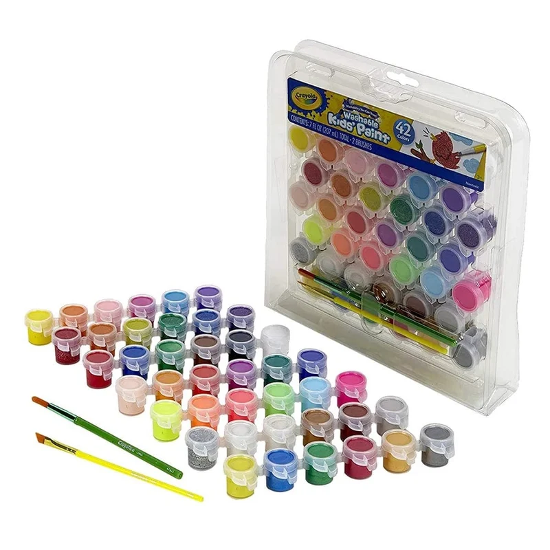 Crayola - 42 Washable Paint Pots Set