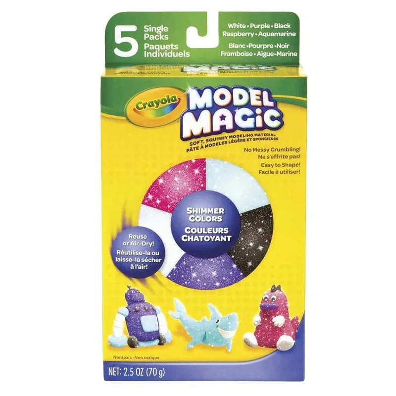 Crayola - Model Magic, Shimmer Assorted Pack of 5