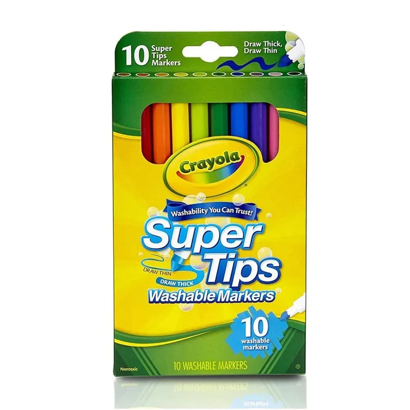 Crayola - Washable Super Tips Markers - Pack of 10