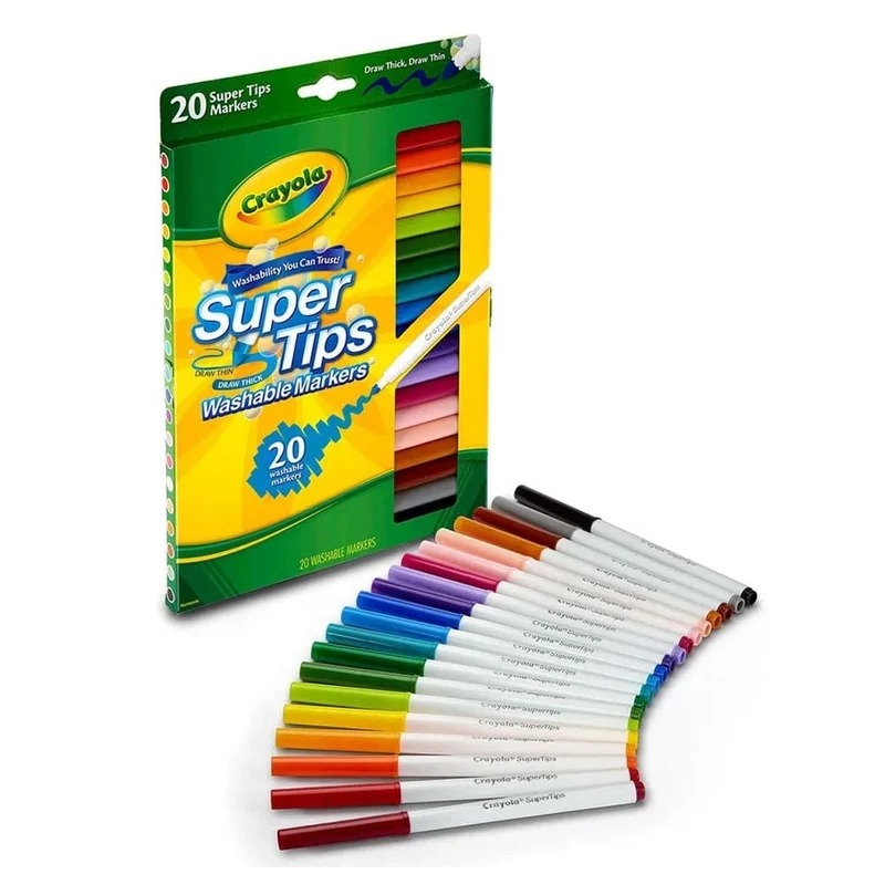 Crayola - Washable Super Tips Markers 20pcs