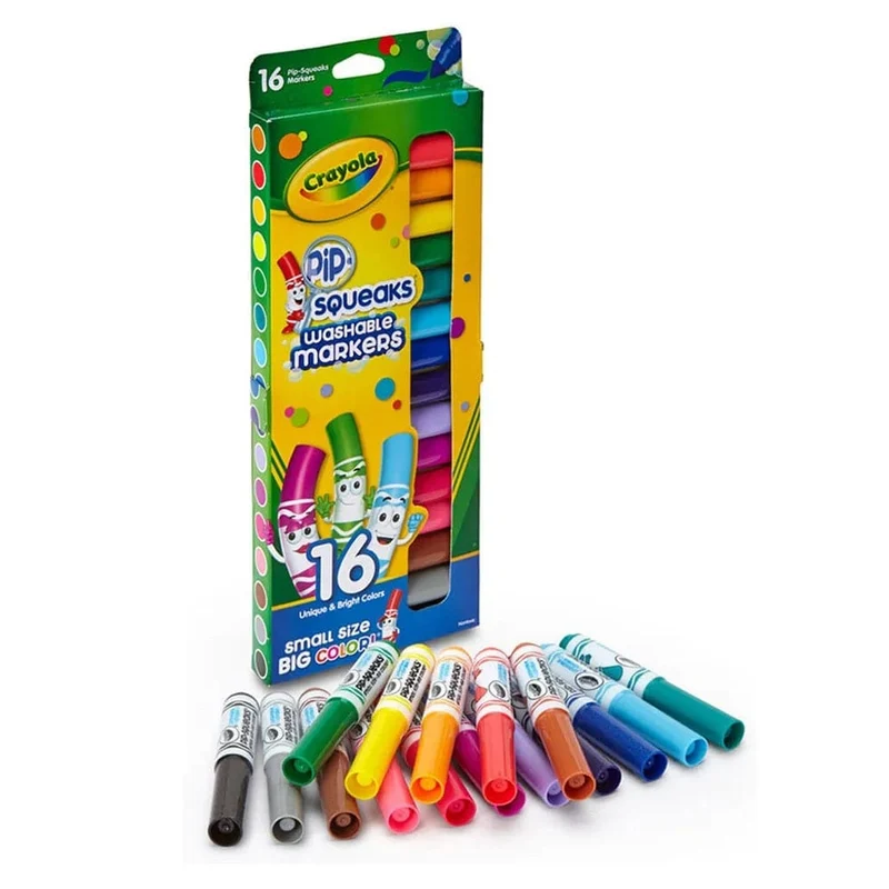 Crayola - Washable Pip-Squeaks Markers - 16pcs