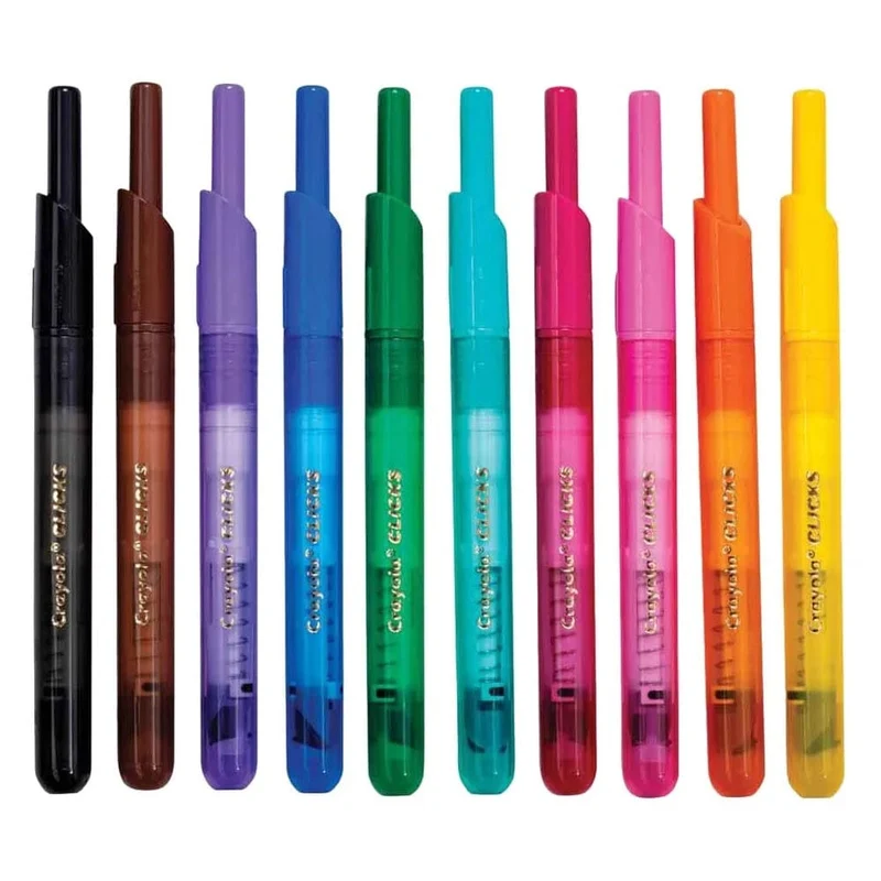 Crayola - Super Clicks Retractable Markers - 10pcs