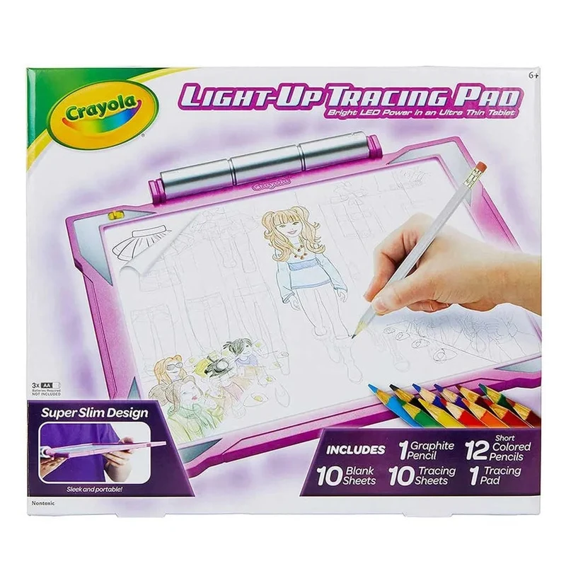 Crayola - Light-Up Tracing Pad For Girls - Assorted