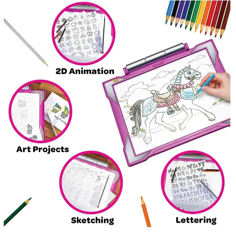Crayola - Light-Up Tracing Pad For Girls - Assorted