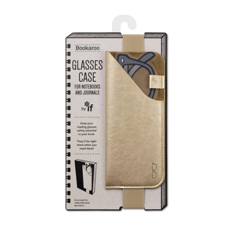 Bookaroo Glasses Case - Gold