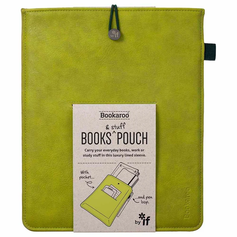 Bookaroo Books & Stuff Pouch - Chartreuse