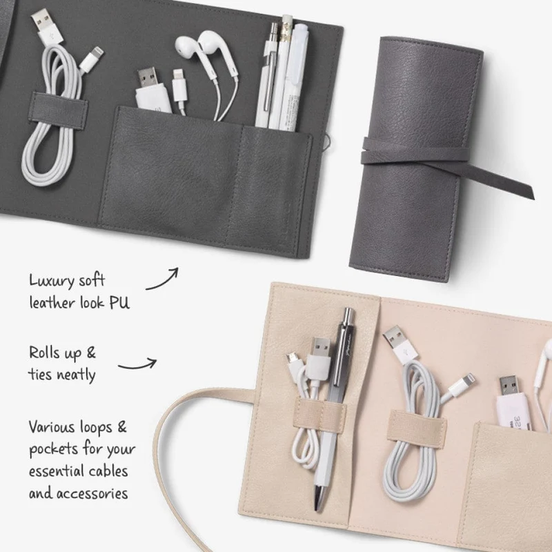 Bookaroo Travel Tech-Tidy - Charcoal