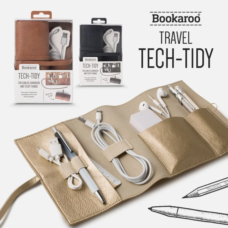 Bookaroo Travel Tech-Tidy - Gold