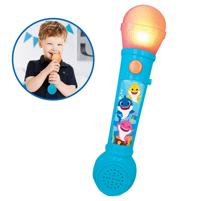 Baby Shark Lighting Microphone with Melodies and Sound Effects