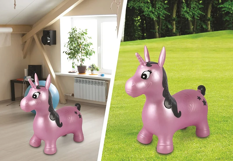 Inflatable jumping Unicorn