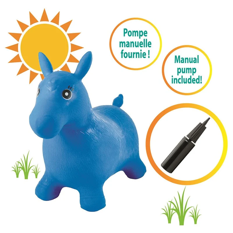 Inflatable Jumping Blue Horse