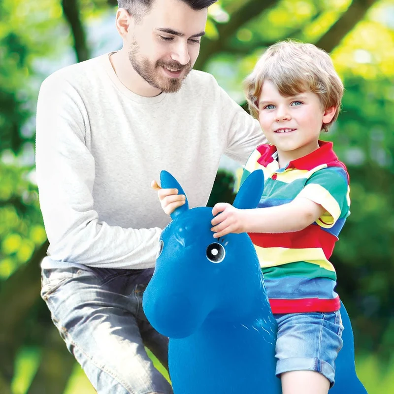 Inflatable Jumping Blue Horse