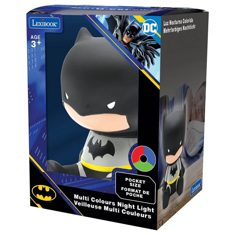 Lexibook - Batman 3D Design Color Change Pocket Night Light