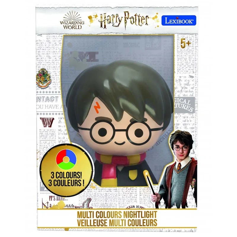 Lexibook - Harry Potter 3D Design Colour Change Pocket Night Light - Approx. 13cm
