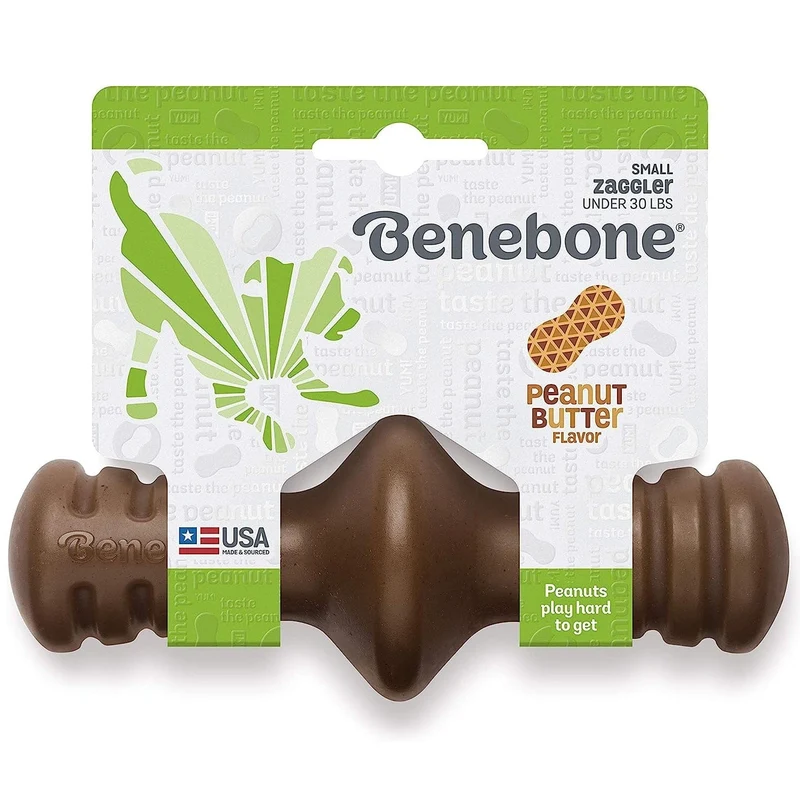 Benebone Zaggler Peanut - Small