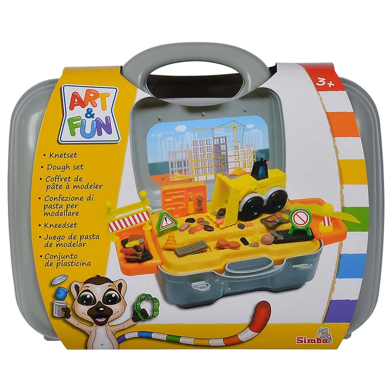 Simba - Art & Fun Dough Set Construction In Case