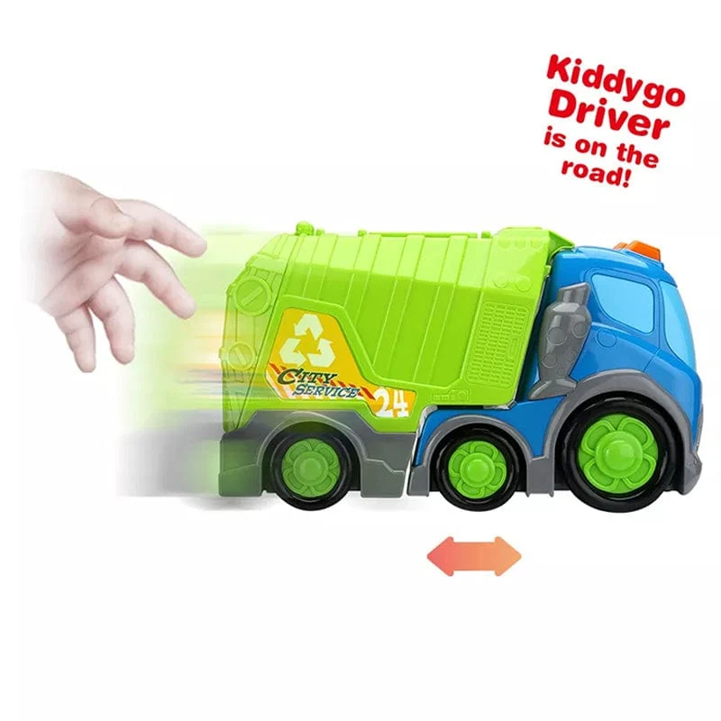 Kiddy Go! Free Wheel Garbage Truck with Light & Sound