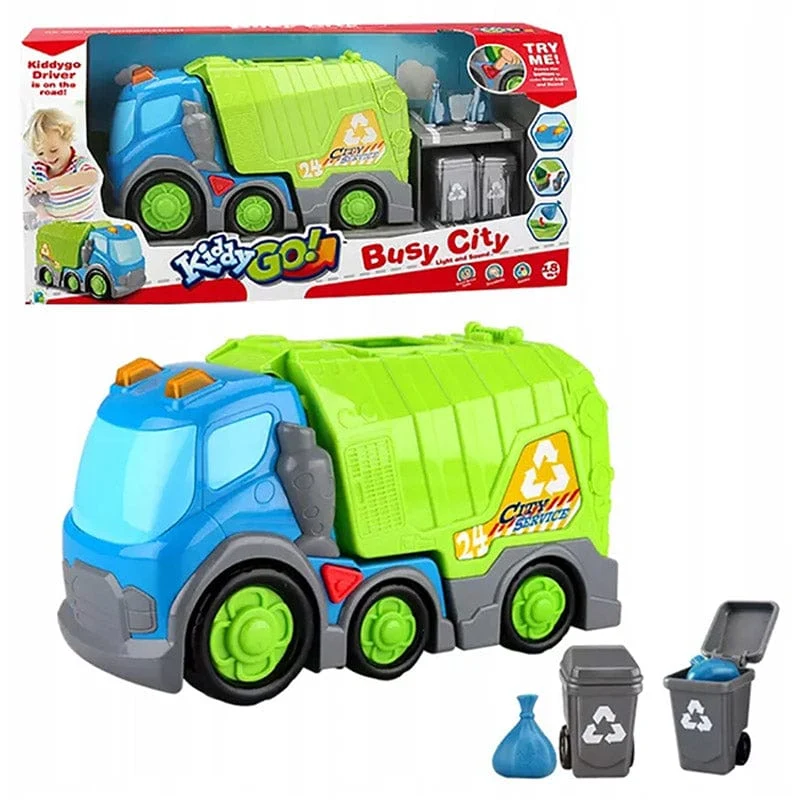 Kiddy Go! Free Wheel Garbage Truck with Light & Sound