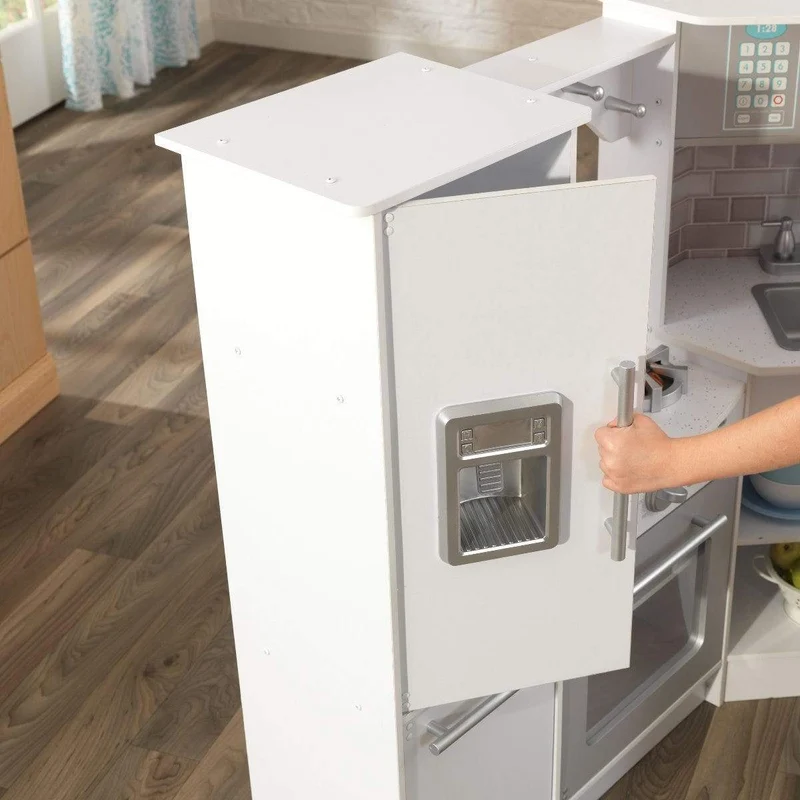 KidKraft Ultimate Corner Play Kitchen Set, White