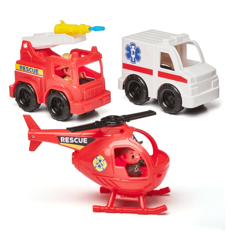 Chapmei Tiny Kiddom L&S Rescue Mission Fire Station Playset