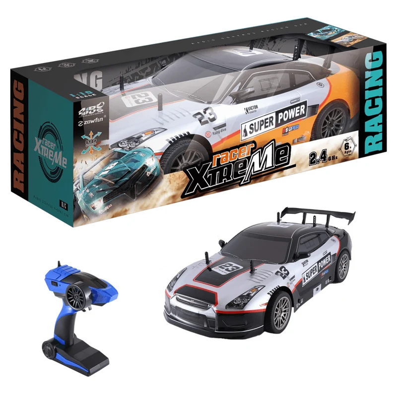 Zowfun GTR High Speed Four-Way Remote Control Car With Battery