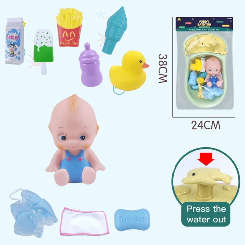 HAIJAIBAO Fountain With Bath Accessories Vest Baby