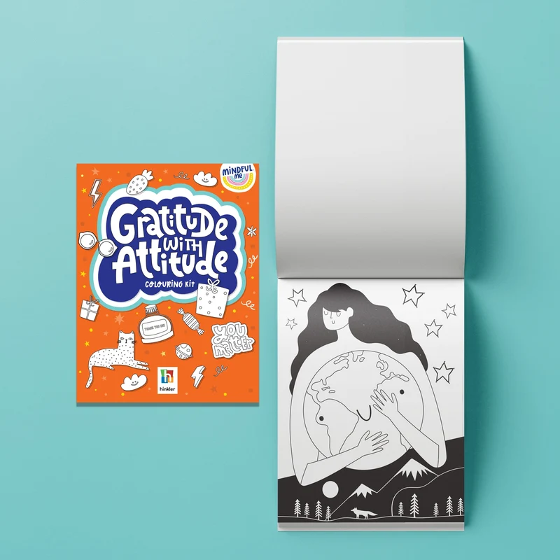 Hinkler Mindful Me Gratitude with Attitude Colouring Kit