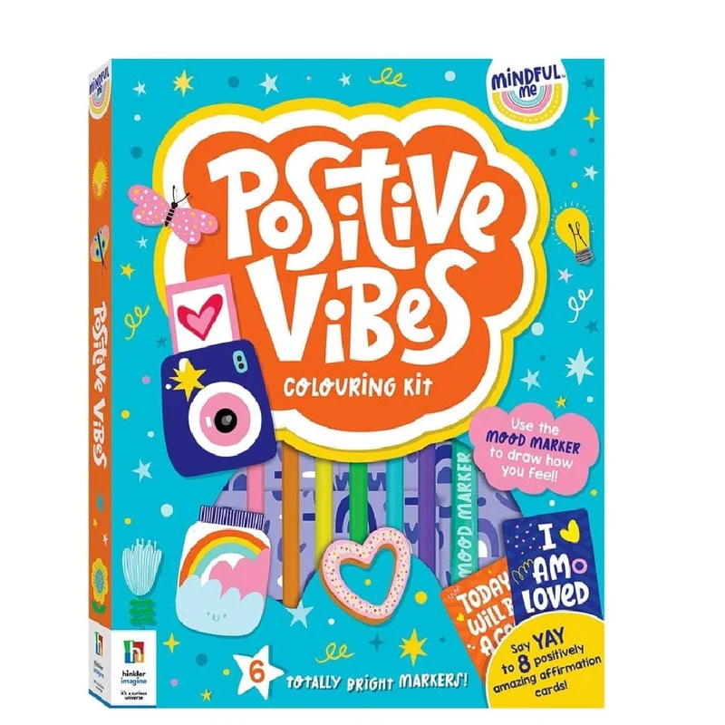 Hinkler Mindful Me Positive Vibes Colouring Kit