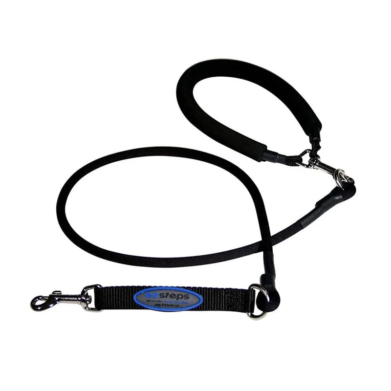 Bergan EZ Steps Strech Leash - Medium, Black