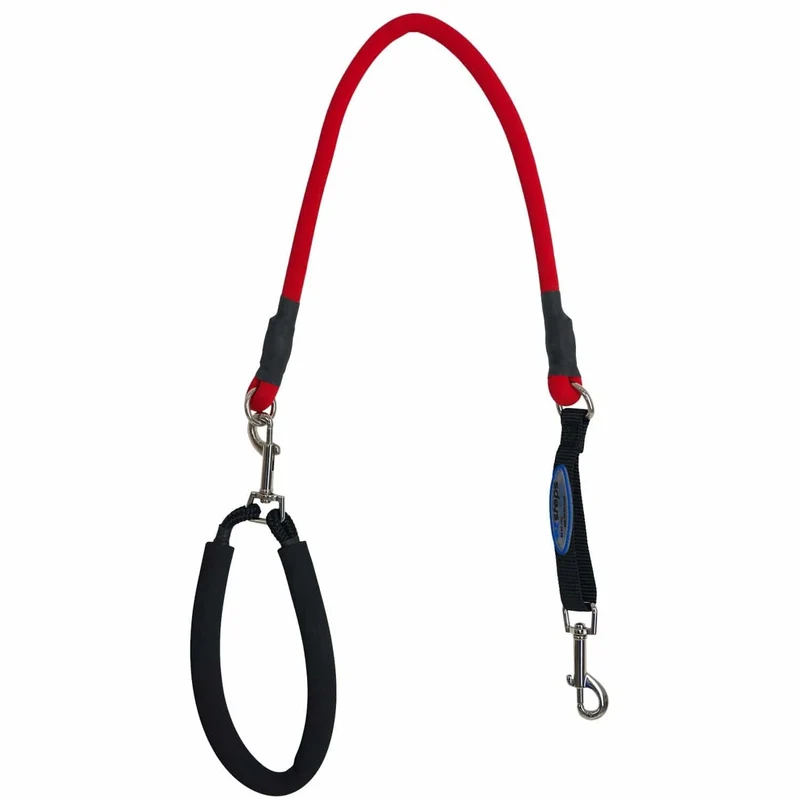 Bergan EZ Steps Strech Leash - Medium, Red