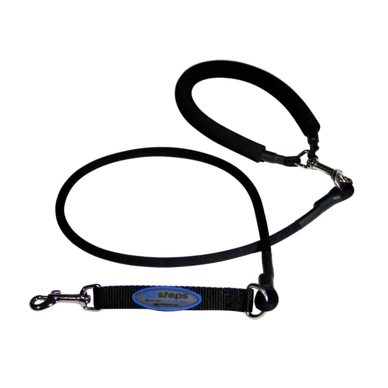 Bergan EZ Steps Stretch Leash - Small, Black
