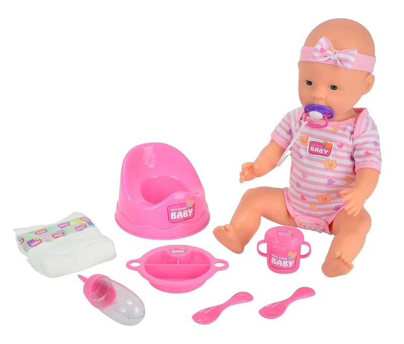 Simba New Born Baby Girl with Doctor Accessories Playset