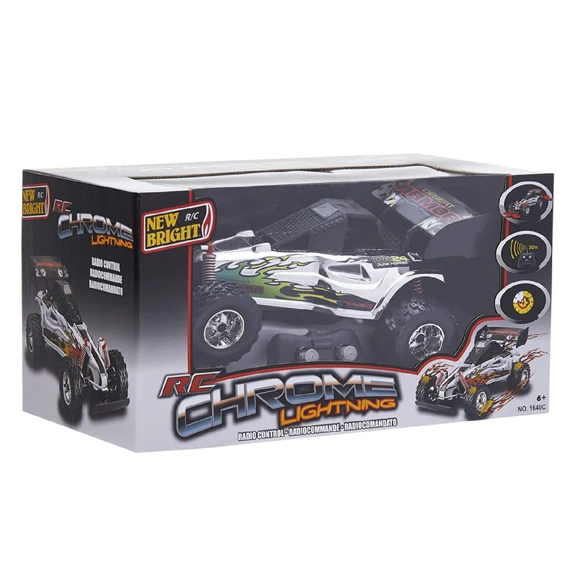 New Bright RC 1:16 Chrome Lightning Buggy