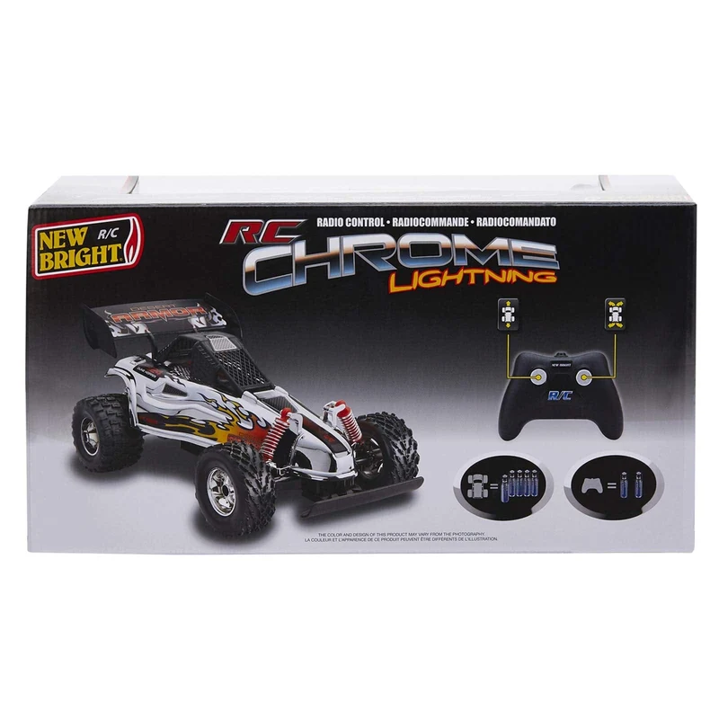 New Bright RC 1:16 Chrome Lightning Buggy