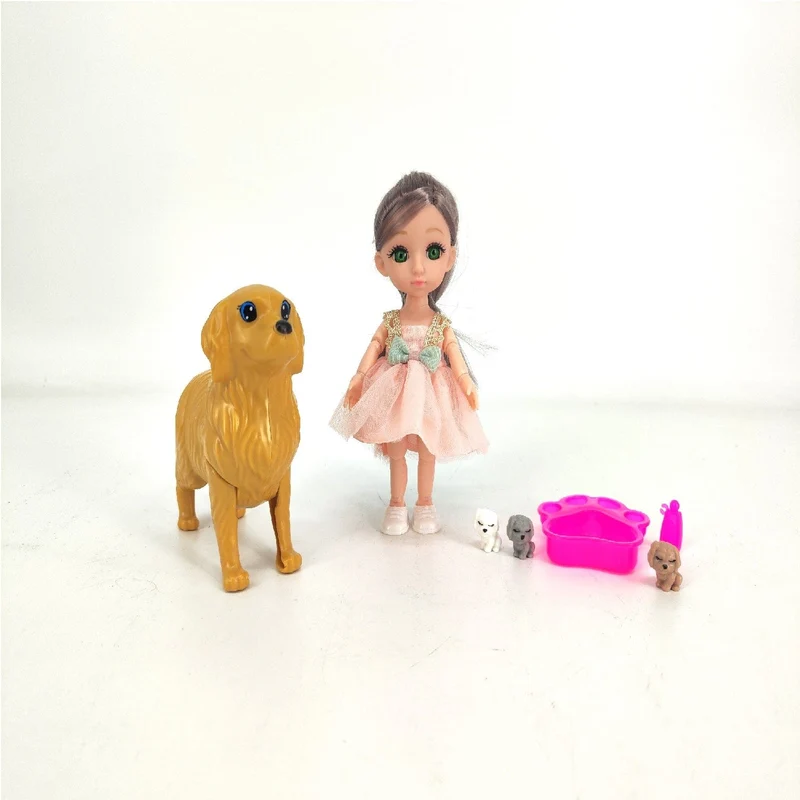 Sweet Annie 6" Doll Dog Pet Playset