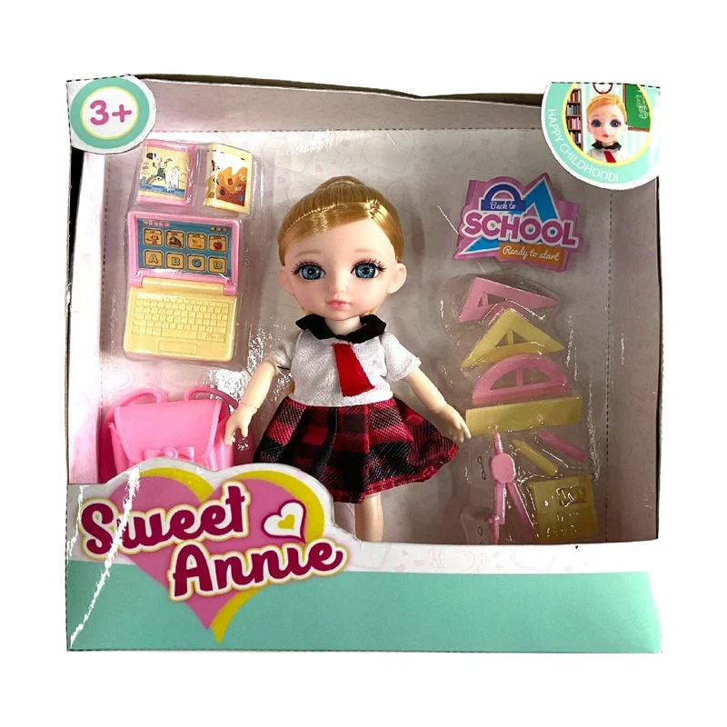 Sweet Annie 6" Doll In Student Suit Playset