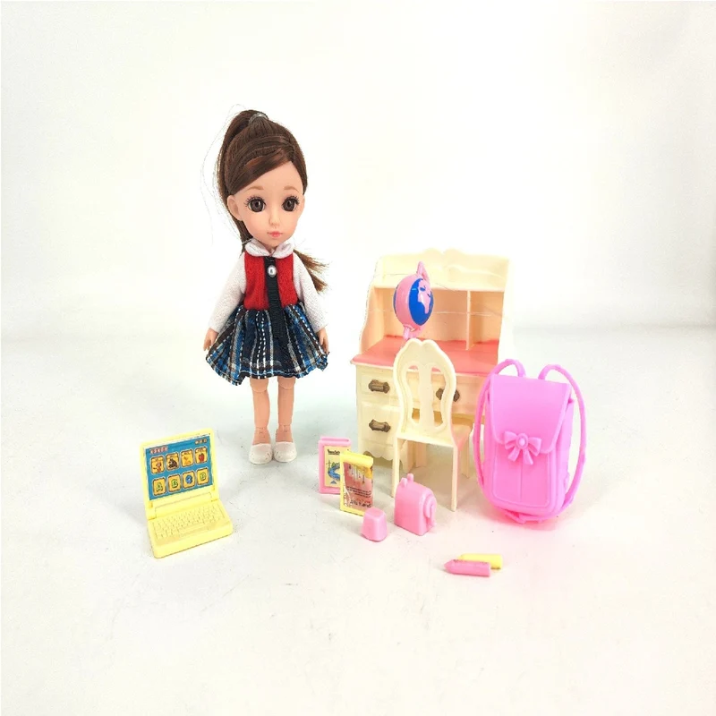 Sweet Annie 6.5" Doll Study Table Playset