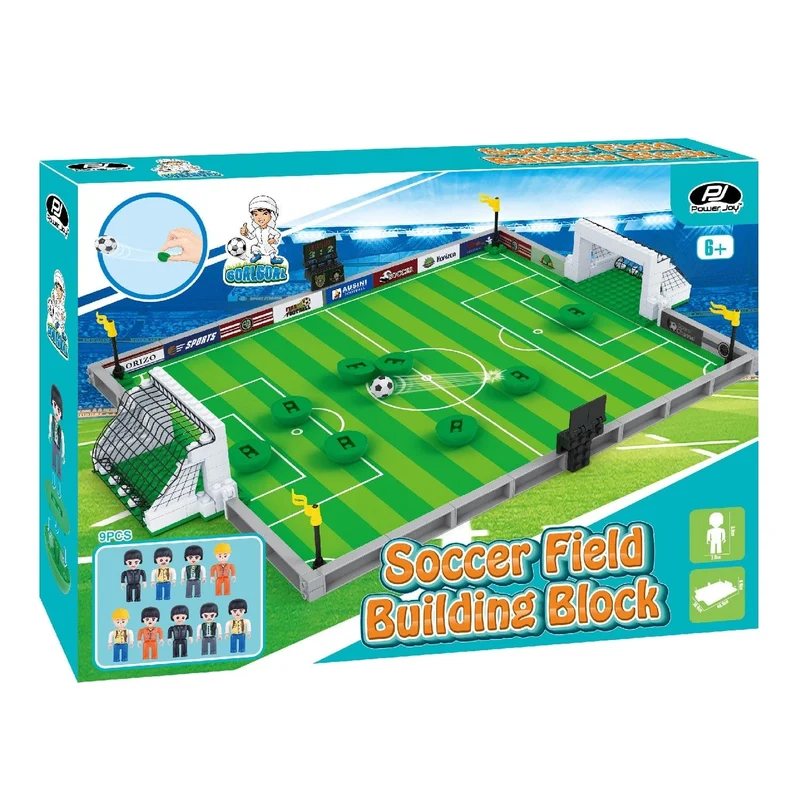 Power Joy Goal Goal Soccer Field Building Blocks Set