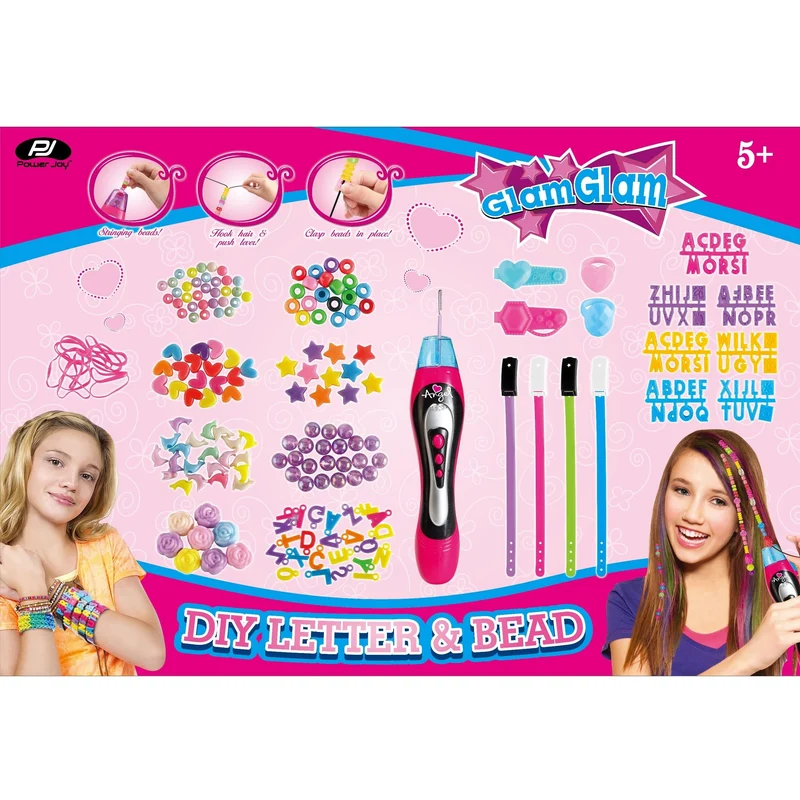 Power Joy GlamGlam 2-in-1 DIY Letter & Beads Pack